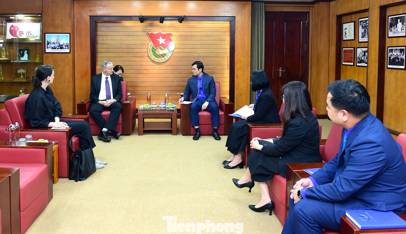 Quang cảnh buổi tiếp. Ảnh: Xuân Tùng