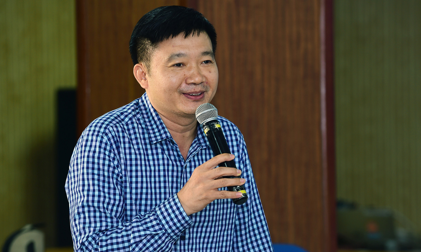 Ông Ngọ Văn Khuyến, Phó Vụ trưởng Vụ Đoàn thể Nhân dân, Ban Dân vận Trung ương trao đổi tại chương trình. Ảnh: Xuân Tùng