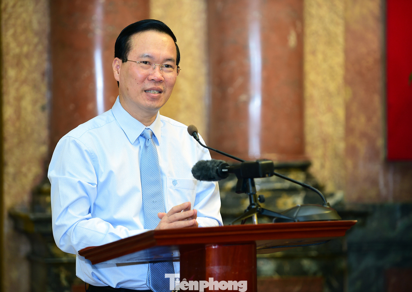 Chủ tịch nước Võ Văn Thưởng phát biểu tại chương trình. Ảnh: Xuân Tùng