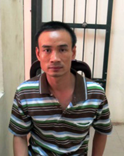 Đối tượng Long bị tạm giữ