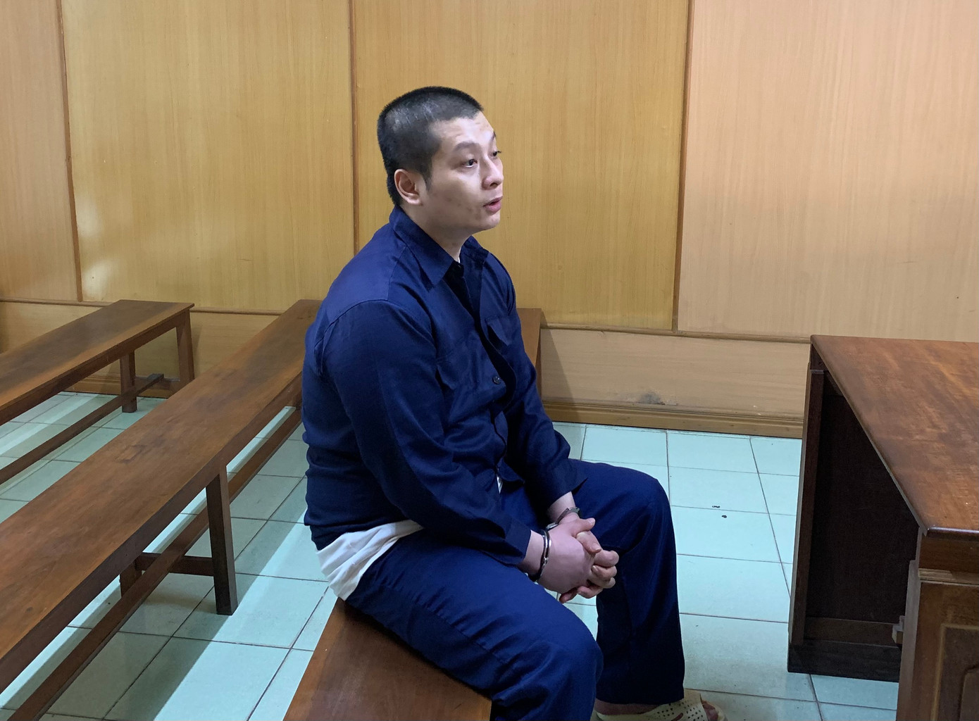 Bị cáo Nguyễn Anh Khoa. Bị cáo Nguyễn Anh Khoa.