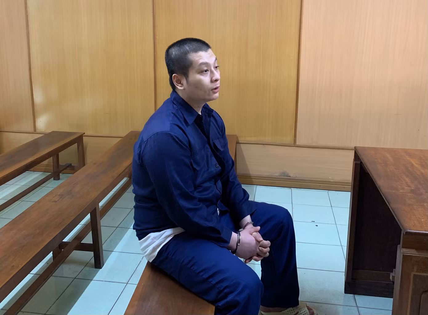 Bị cáo Nguyễn Anh Khoa. Bị cáo Nguyễn Anh Khoa.