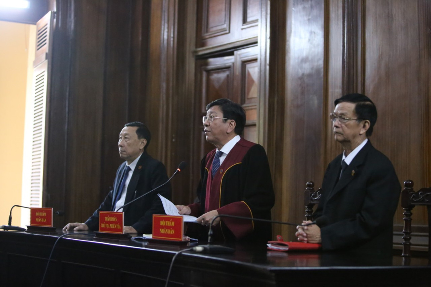 HĐXX đang tuyên án.