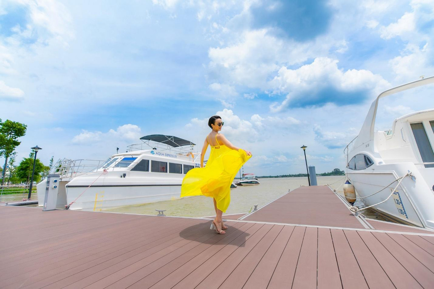 Tổ hợp quảng trường – bến du thuyền Aqua Marina tạo ấn tượng mạnh với khách tham quan và trải nghiệm.