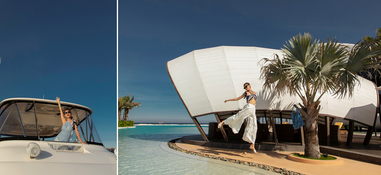 Cao Thiên Trang “sang chảnh”, tự do và phóng khoáng khi đến với NovaWorld Ho Tram