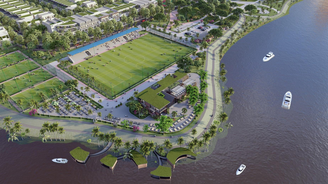 Không gian xanh mướt của công viên ven sông Cổ Cò. (Ảnh minh họa) Không gian xanh mướt của công viên ven sông Cổ Cò. (Ảnh minh họa)