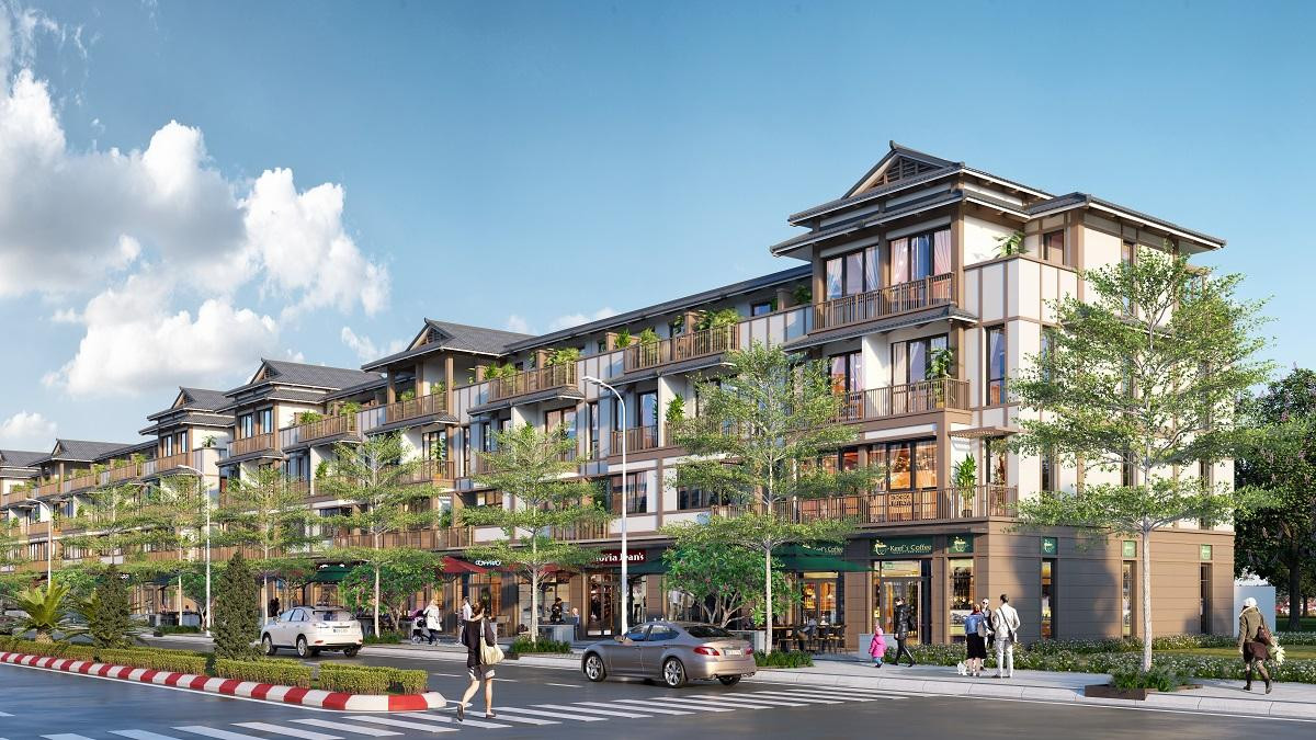 Quy hoạch sản phẩm, kiến trúc shophouse cũng là yếu tố giúp gia tăng giá trị shophouse.