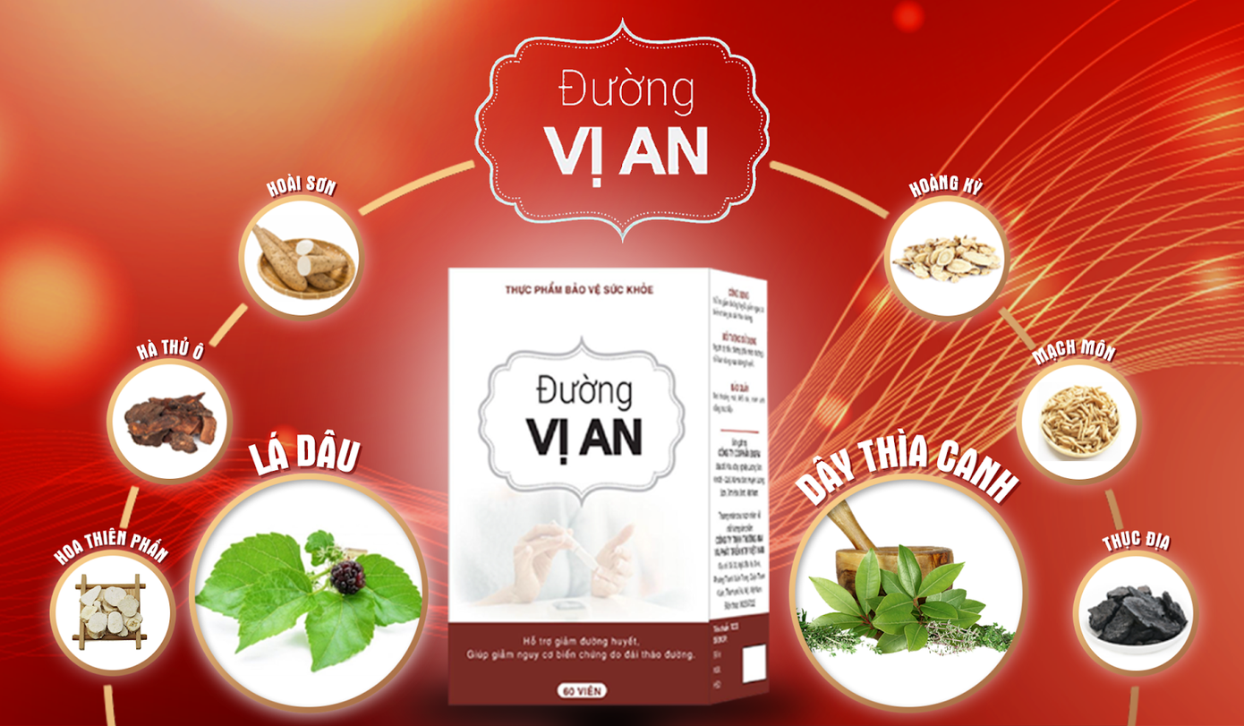 TPBVSK Đường Vị An được bào chế từ các thành phần thảo dược thiên nhiên quý