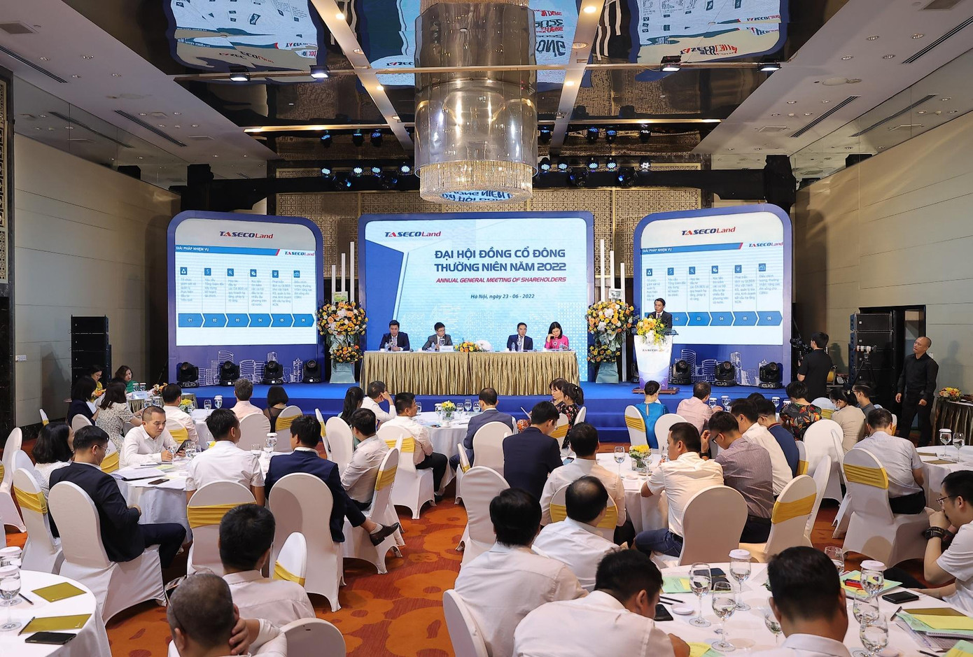 Toàn cảnh Đại hội Đồng cổ đông thường niên Taseco Land năm 2022