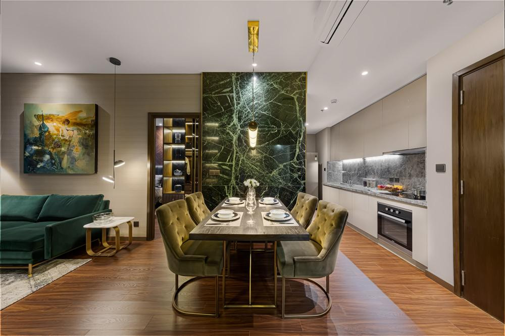 Không gian bếp mở và kết nối giúp tối đa diện tích sử dụng Không gian bếp mở và kết nối giúp tối đa diện tích sử dụng