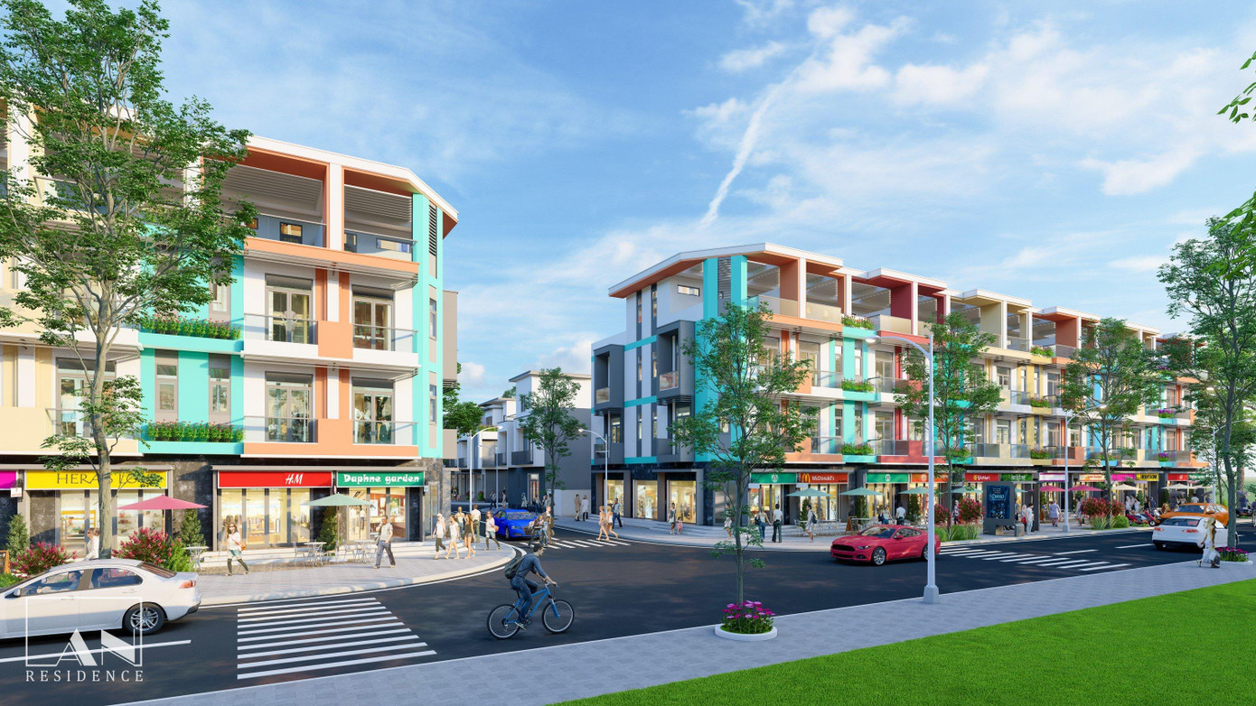 Shophouse AN Residence vừa có thể kinh doanh, cho thuê và ở đều rất tiềm năng. Ảnh: phối cảnh