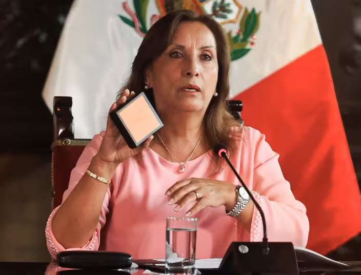 Tổng thống Peru Dina Boluarte. (Ảnh: Reuters) Tổng thống Peru Dina Boluarte. (Ảnh: Reuters)