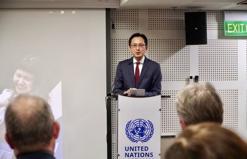 Thứ trưởng Đỗ Hùng Việt phát biểu tại buổi lễ. (Ảnh: Baoquocte)