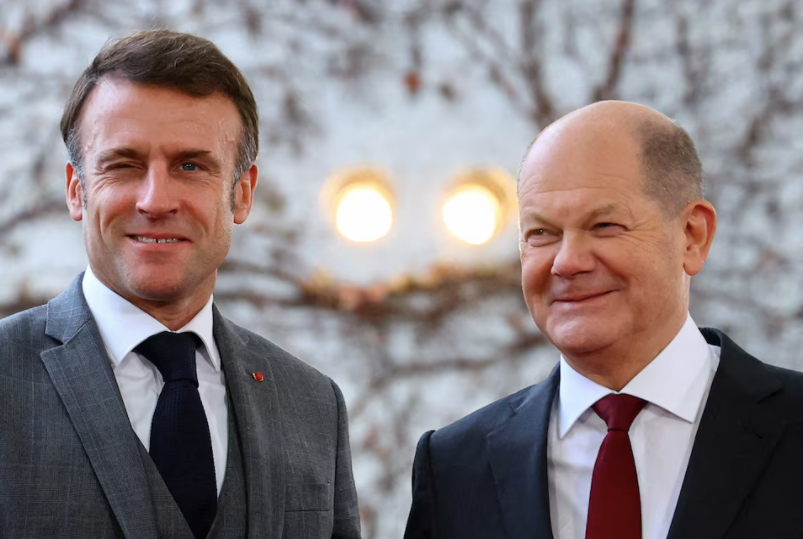 Tổng thống Pháp Emmanuel Macron và Thủ tướng Đức Olaf Scholz. (Ảnh: Reuters) Tổng thống Pháp Emmanuel Macron và Thủ tướng Đức Olaf Scholz. (Ảnh: Reuters)