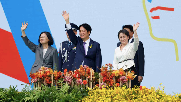 Lễ chuyển giao quyền lực tại Đài Bắc, ngày 20/5. (Ảnh: Reuters)