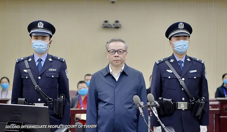 Bai Tianhui bị xét xử tại tòa. (Ảnh: Xinhua)