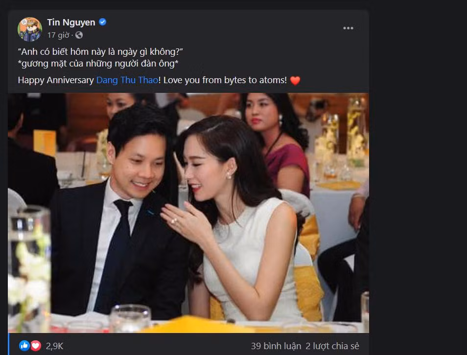 Chia sẻ của doanh nhân Trung Tín nhân dịp kỷ niệm 4 năm ngày cưới. Chia sẻ của doanh nhân Trung Tín nhân dịp kỷ niệm 4 năm ngày cưới.