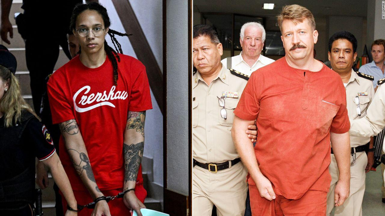 Brittney Griner (trái) và Viktor Bout (phải). Ảnh: CNN Brittney Griner (trái) và Viktor Bout (phải). Ảnh: CNN
