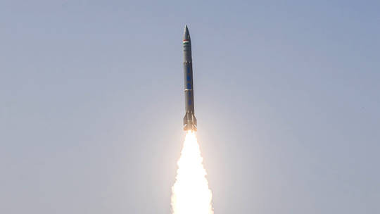 Tên lửa Pralay. Ảnh: Bộ Quốc phòng Ấn Độ