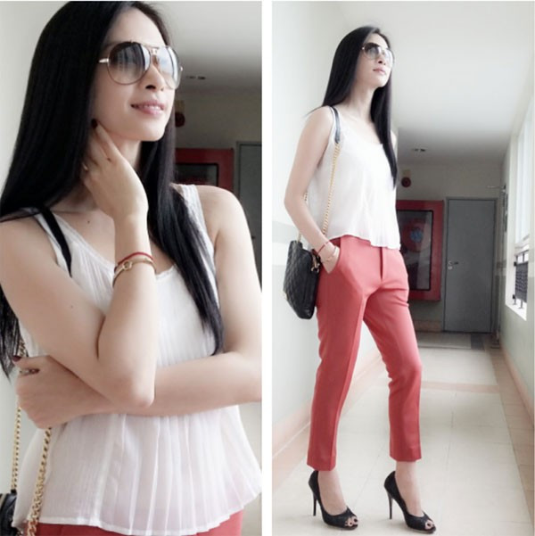 Người đẹp Việt đón đầu xu hướng với quần chấm mắt cá chân ảnh 13