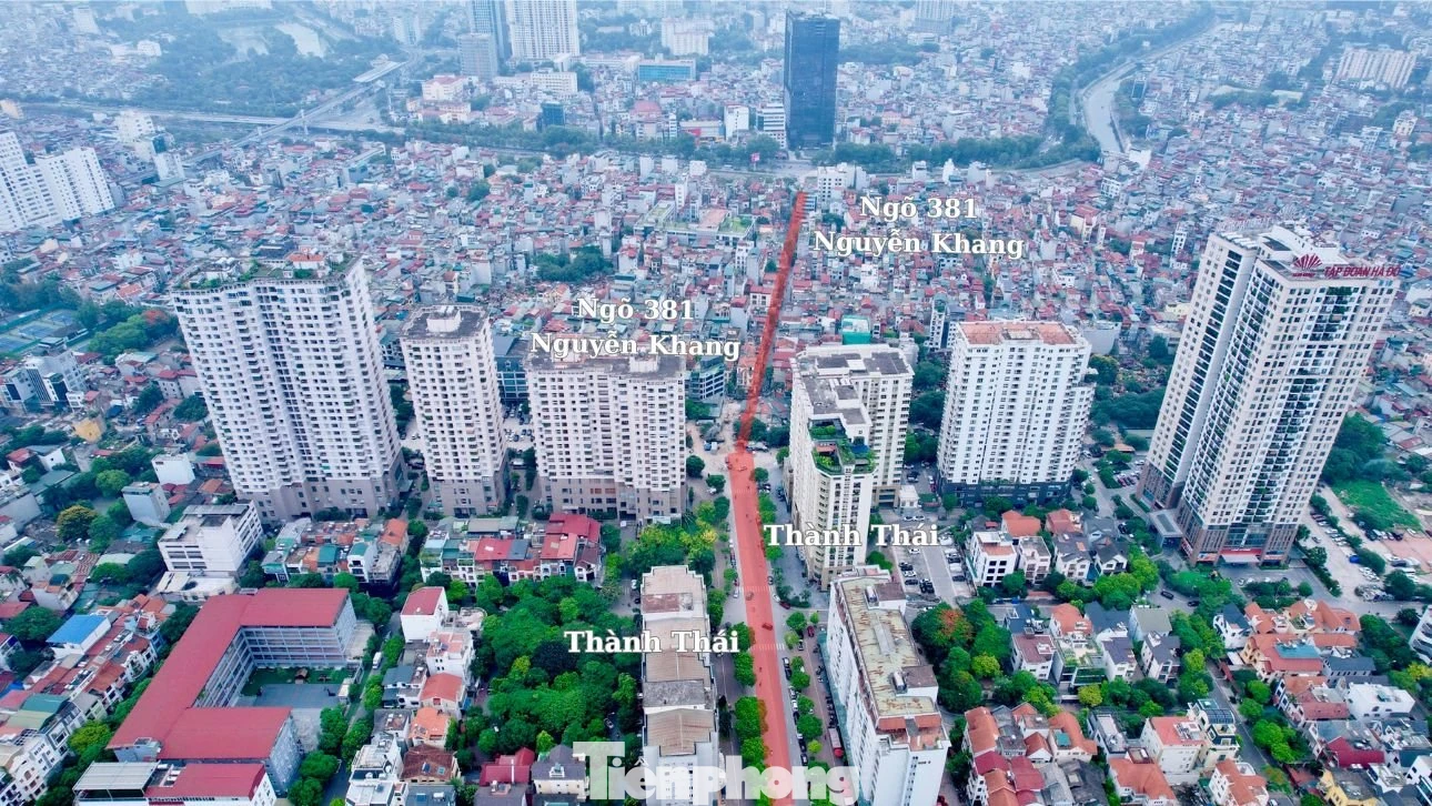 Theo phê duyệt, dự án cải tạo mở rộng ngõ 381 Nguyễn Khang dài khoảng 368m, điểm đầu tuyến tại nút giao với tuyến đường quy hoạch đường Thành Thái rộng 50m thuộc khu đô thị mới Dịch Vọng, điểm cuối tuyến tại nút giao với đường Nguyễn Khang; mặt đường có chiều rộng 21,5m. Dự án có tổng mức đầu tư dự kiến khoảng 315 tỷ đồng.