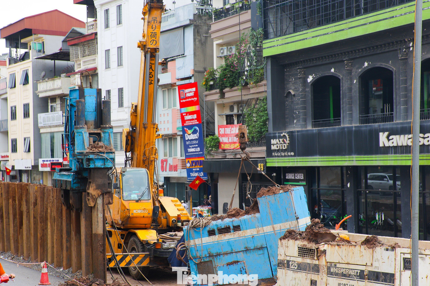 Đầu tháng 5, dự án mở rộng tuyến Âu Cơ - Nghi Tàm đã thi công được khoảng 80% khối lượng công việc.