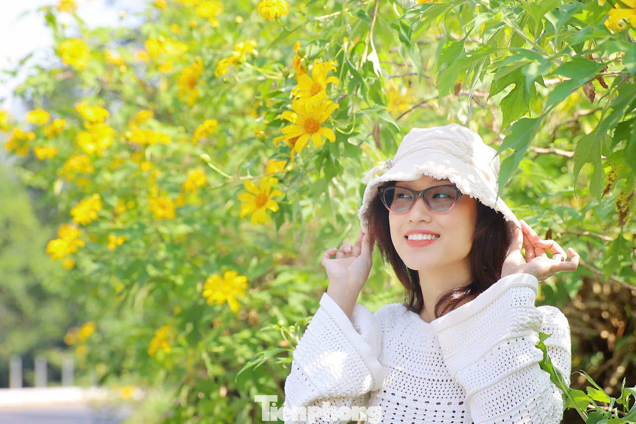 Ngay từ sáng sớm, rất đông các bạn trẻ đã cất công lên núi Ba Vì check-in cùng vẻ đẹp của loài hoa mộc mạc này.