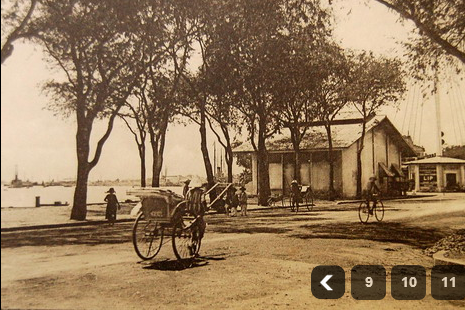 Cột tín hiệu bên sông Sài Gòn