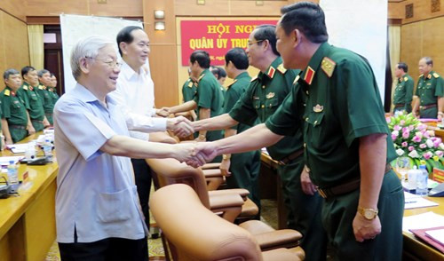 Tổng Bí thư Nguyễn Phú Trọng chủ trì Hội nghị Quân ủy Trung ương ảnh 1