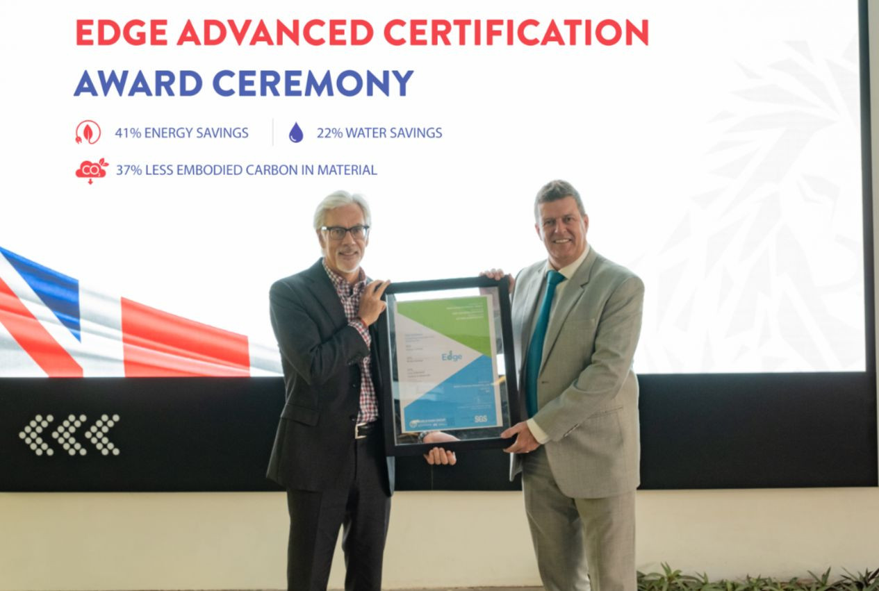 BUV nhận chứng chỉ xanh từ EDGE