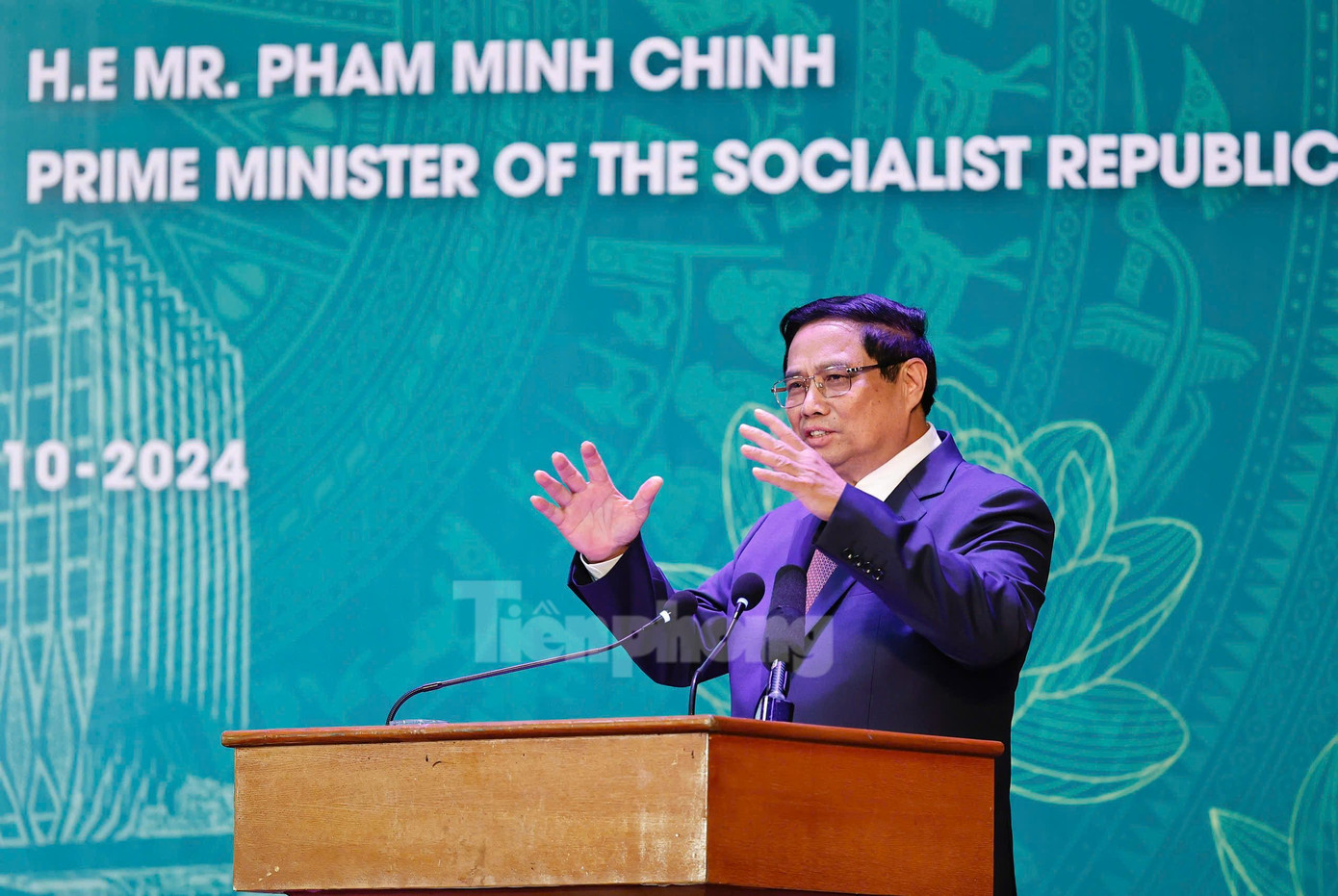 Thủ tướng Phạm Minh Chính phát biểu. Ảnh: Như Ý