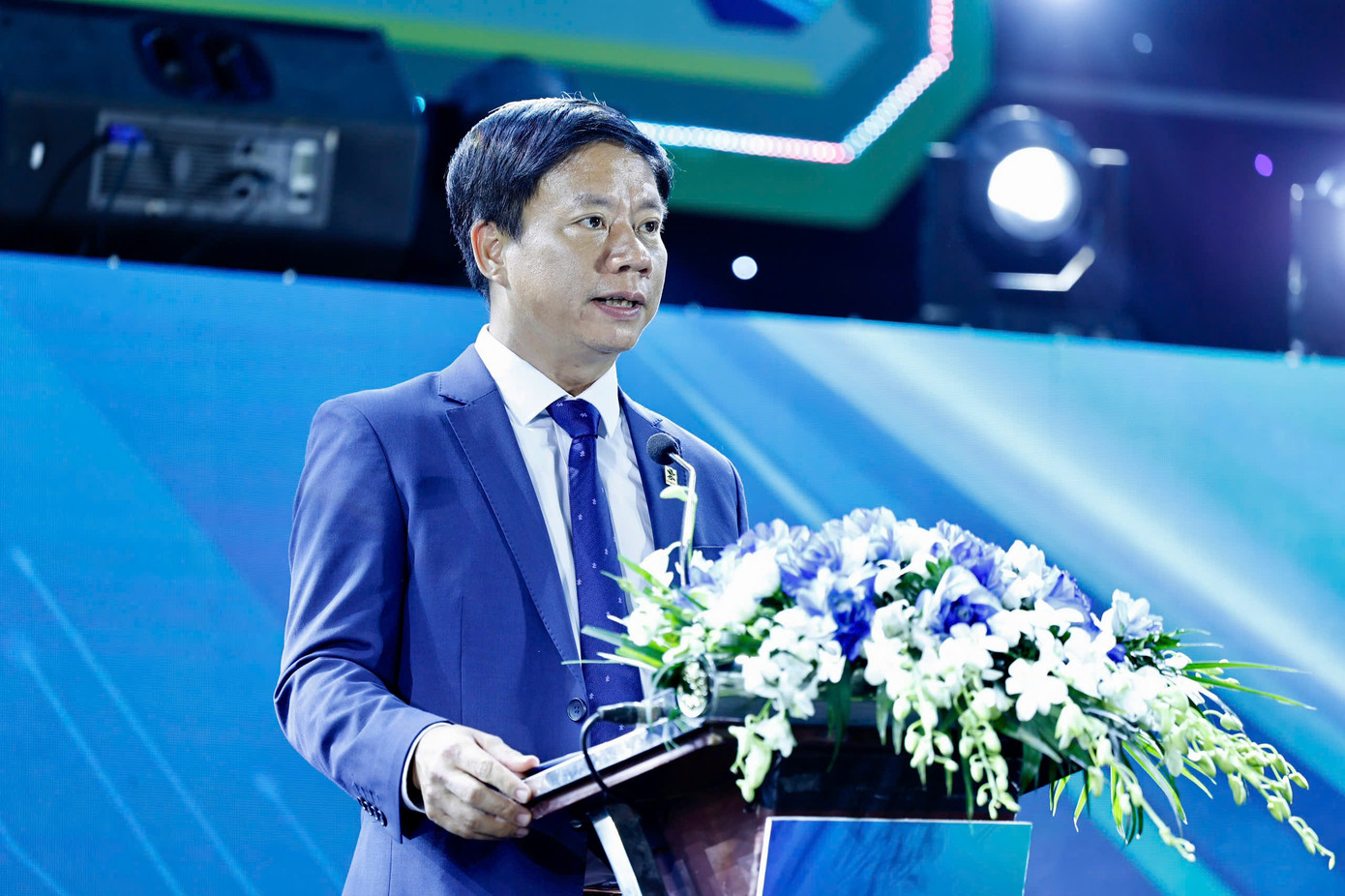 Ông Nguyễn Quang Minh, Tổng Giám đốc Công ty Cổ phần thanh toán quốc gia Việt Nam Napas phát biểu. Ông Nguyễn Quang Minh, Tổng Giám đốc Công ty Cổ phần thanh toán quốc gia Việt Nam Napas phát biểu.