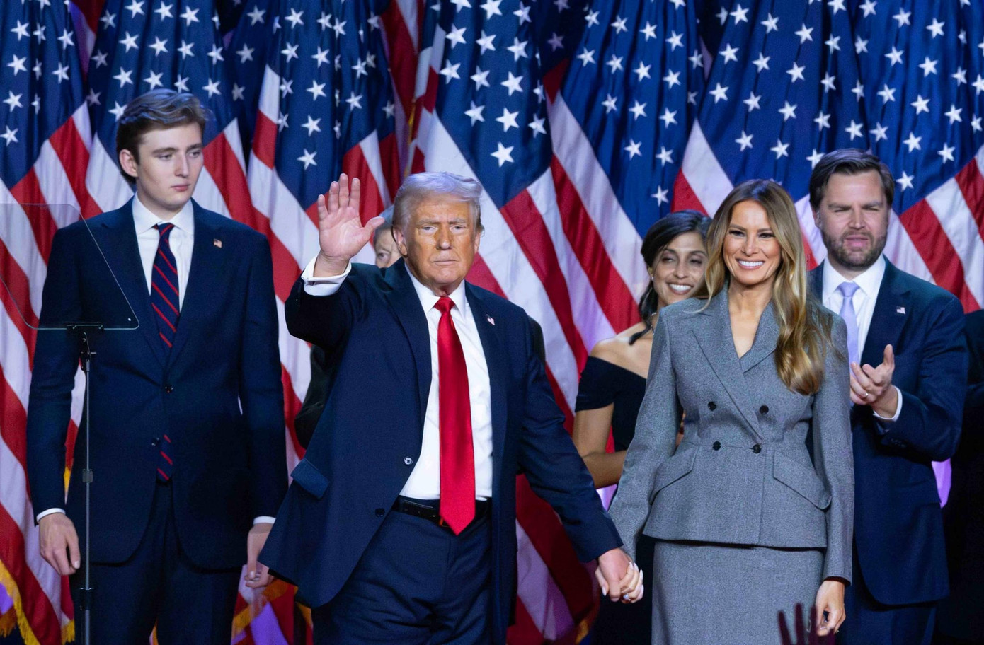 Bà Melania lo lắng con trai không có trải nghiệm học tập bình thường, đồng thời tự hào vì Barron biết xử lý vấn đề đó. Ảnh: Imagn Images. Bà Melania lo lắng con trai không có trải nghiệm học tập bình thường, đồng thời tự hào vì Barron biết xử lý vấn đề đó. Ảnh: Imagn Images.