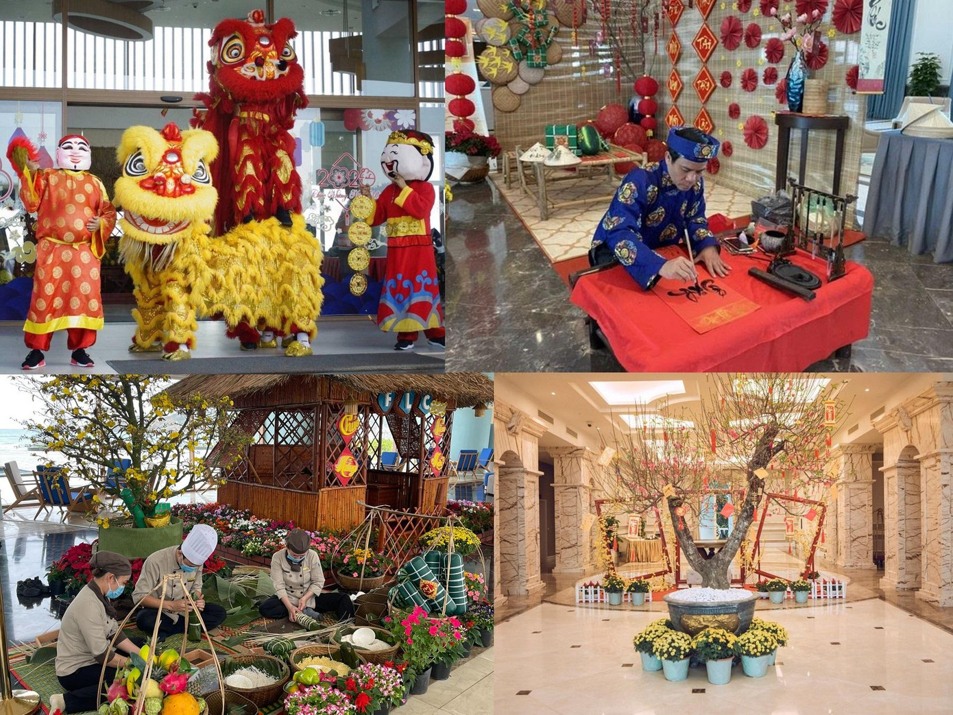 Không khí “đón Tết xa” tại FLC Hotels &amp; Resorts tạo cho du khách cảm giác ấm áp, tươi vui như ở nhà.