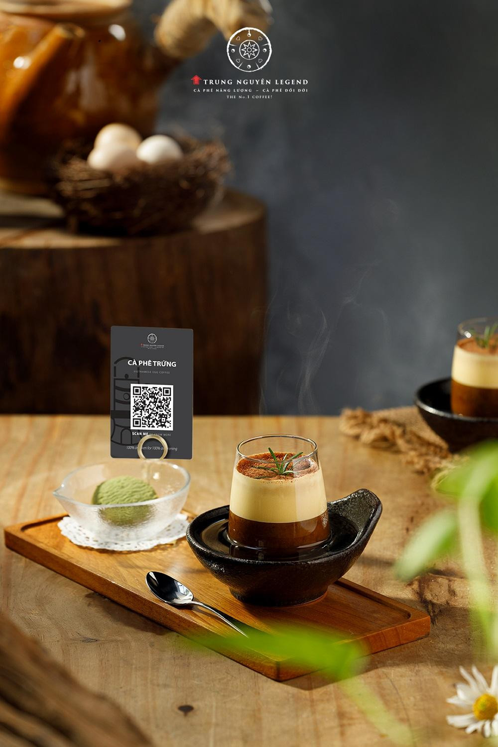 Cà phê Trứng được pha chế theo văn minh cà phê Thiền đem đến một trải nghiệm đặc biệt