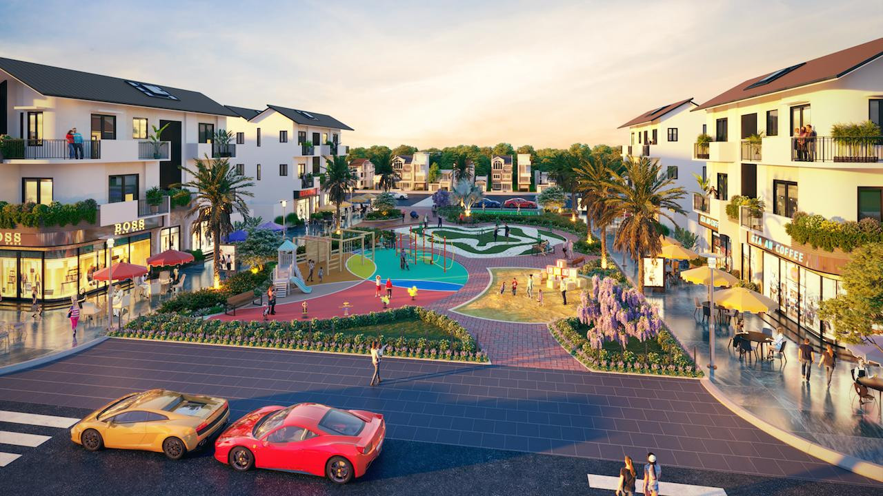 Phối cảnh dự án Gia An Lakeside ở huyện Đất Đỏ, tỉnh Bà Rịa-Vũng Tàu.