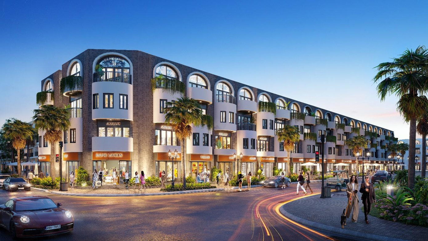 Phối cảnh dãy nhà phố liên kế tại phân khu 9, Khu đô thị Nhơn Hội New City Phối cảnh dãy nhà phố liên kế tại phân khu 9, Khu đô thị Nhơn Hội New City