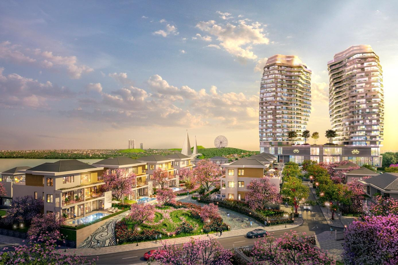 Phối cảnh Khu biệt thự và khách sạn Vườn Phượng hoàng – Phoenix Legend Ha Long Bay Hotel &amp; Residences. Nguồn: Thuận Phát
