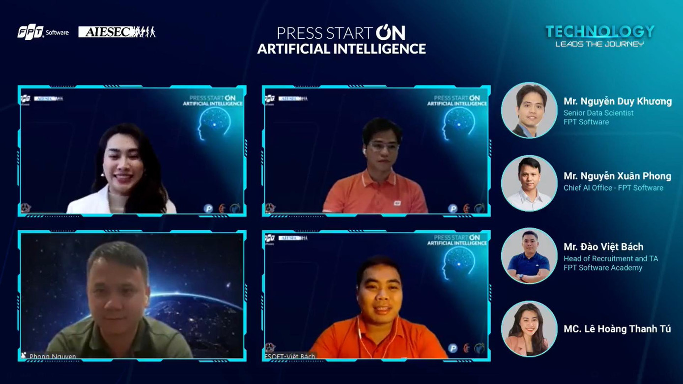 Chương trình Press Start On AI được phát trực tuyến trên Facebook FPT Software Chương trình Press Start On AI được phát trực tuyến trên Facebook FPT Software