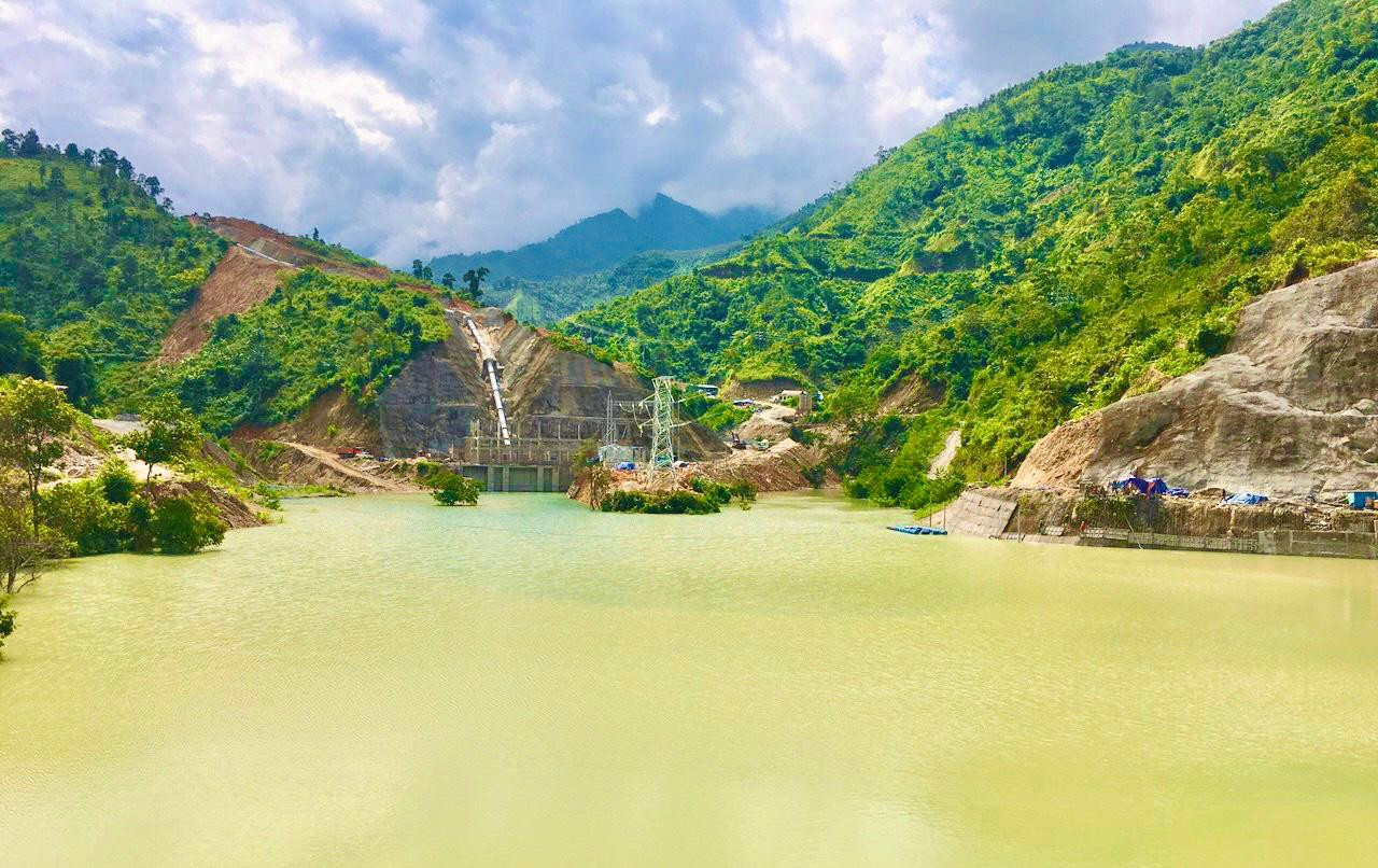 Hồ chứa nước của nhà máy Thuỷ điện Nậm Pạc