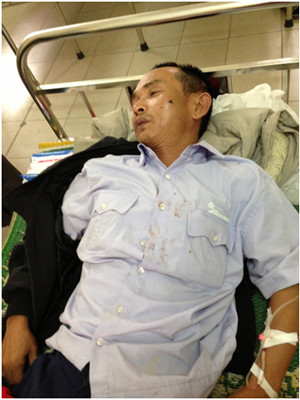 Lái xe Toàn nằm cấp cứu tại BV Đa khoa Từ Sơn, Bắc Ninh