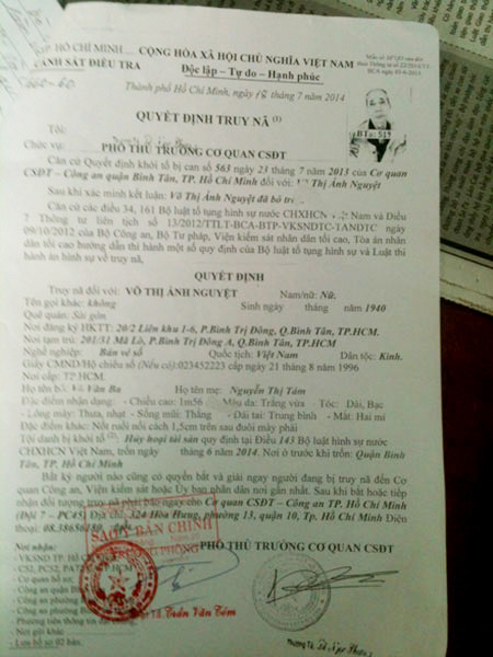 Truy nã bà cụ đốt nhà đứa con bất hiếu ảnh 1