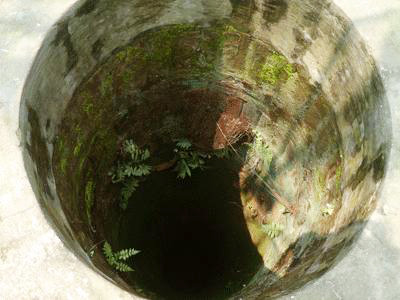 Cận cảnh miệng giếng - nơi diễn ra cuộc giải cứu trong đêm