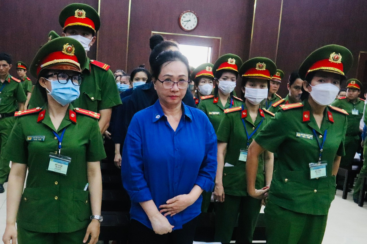 Bà Trương Mỹ Lan tại phiên tòa phúc thẩm giai đoạn 2. Ảnh: Tân Châu Bà Trương Mỹ Lan tại phiên tòa phúc thẩm giai đoạn 2. Ảnh: Tân Châu