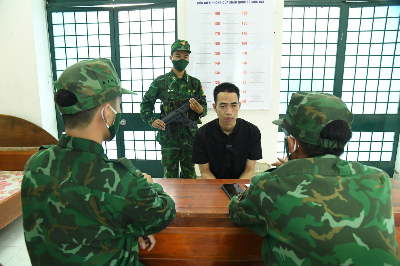 Đối tượng Lê Văn Ước tại Cơ quan chức năng.