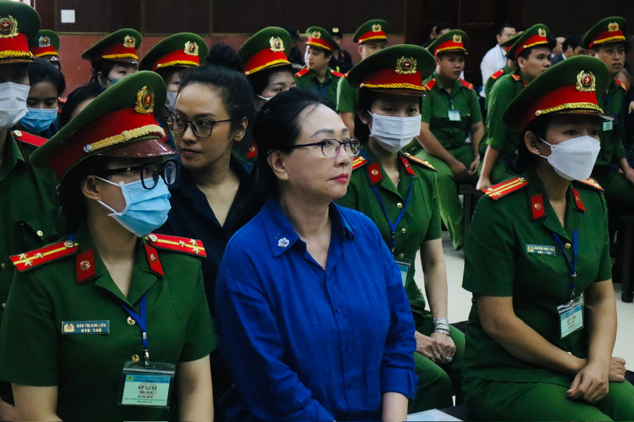 Bà Trương Mỹ Lan tại phiên tòa phúc thẩm giai đoạn 2. Ảnh: Tân Châu Bà Trương Mỹ Lan tại phiên tòa phúc thẩm giai đoạn 2. Ảnh: Tân Châu