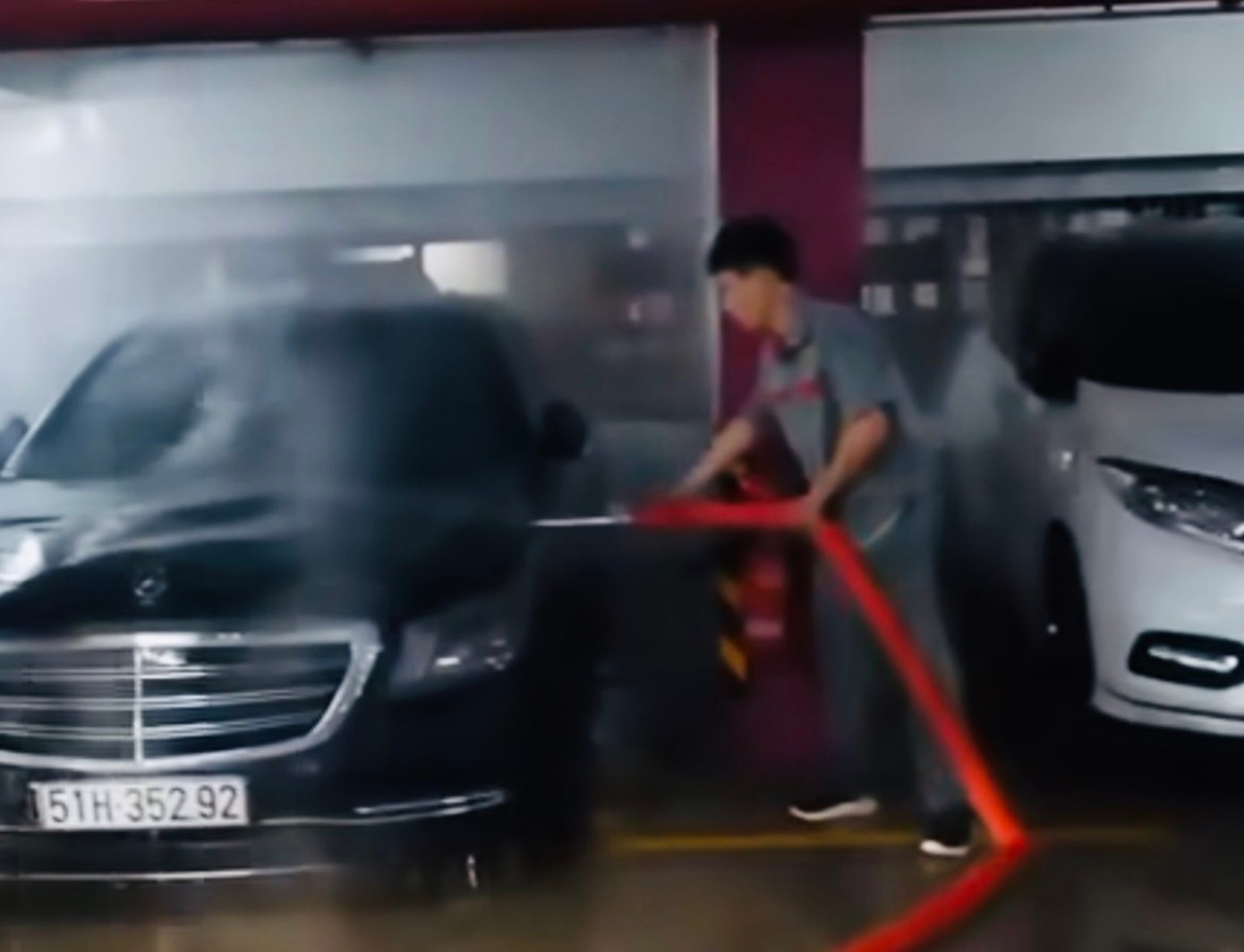 Chiếc xe của ca sĩ Duy Mạnh. Ảnh: BFNV Chiếc xe của ca sĩ Duy Mạnh. Ảnh: BFNV