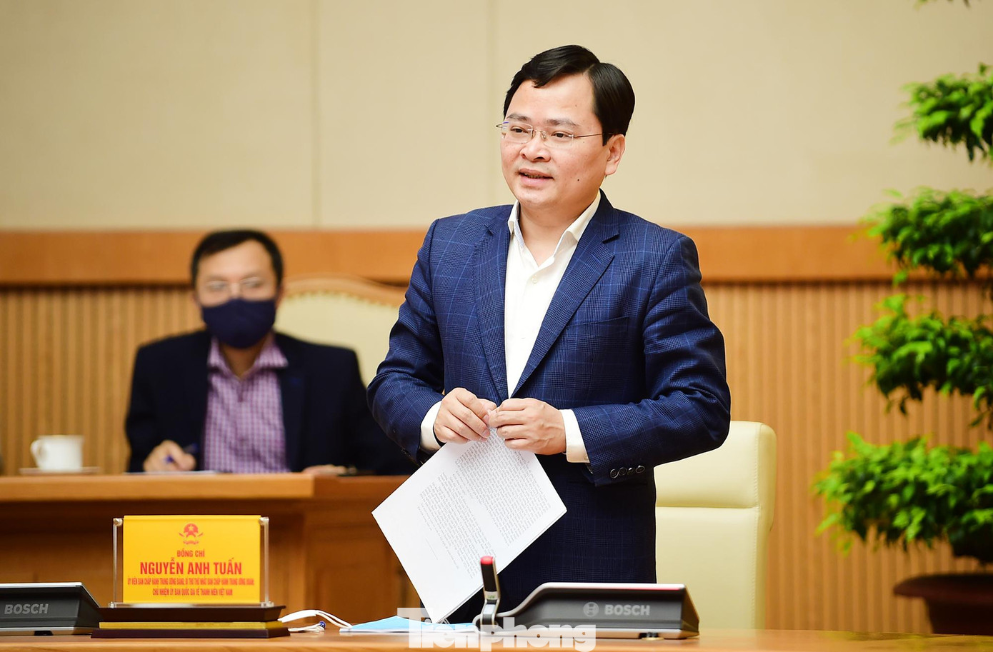 Anh Nguyễn Anh Tuấn, Bí thư thứ nhất T.Ư Đoàn phát biểu tại hội nghị