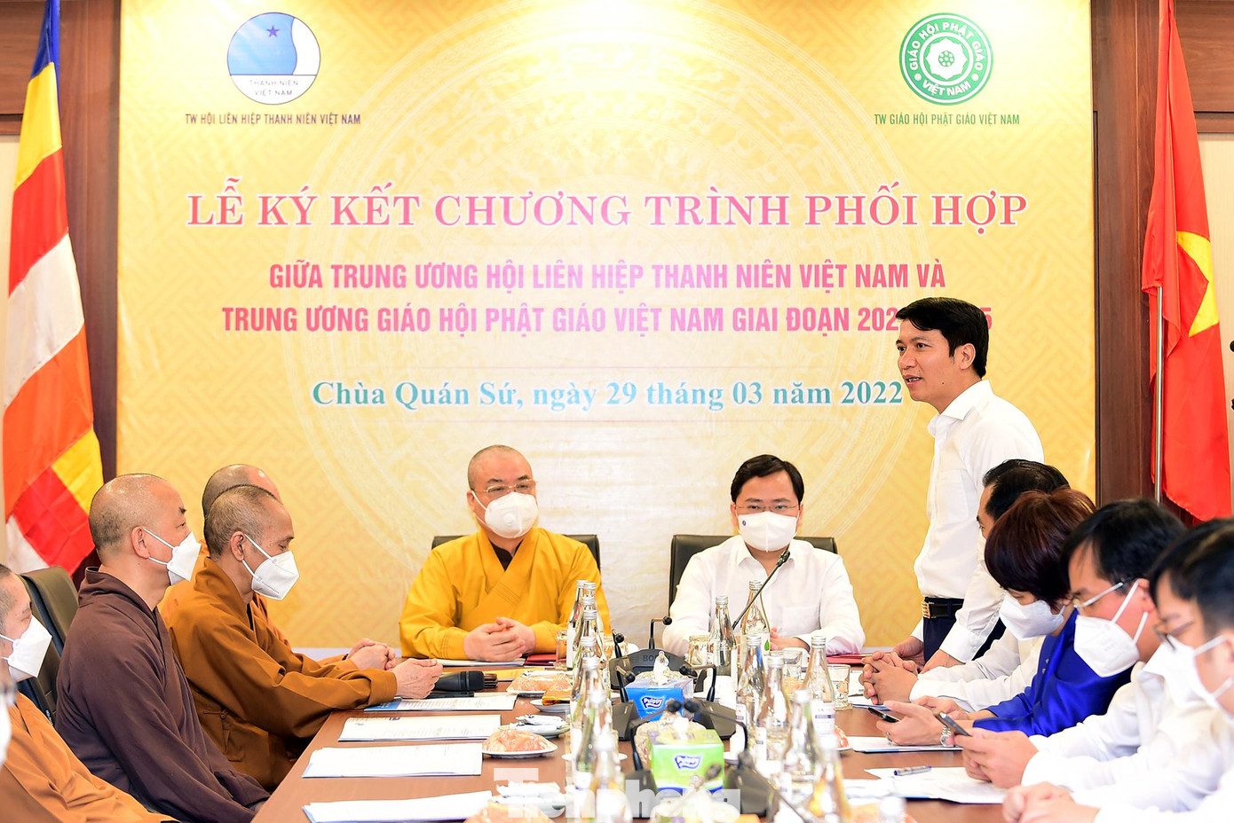 Anh Nguyễn Ngọc Lương phát biểu tại chương trình.