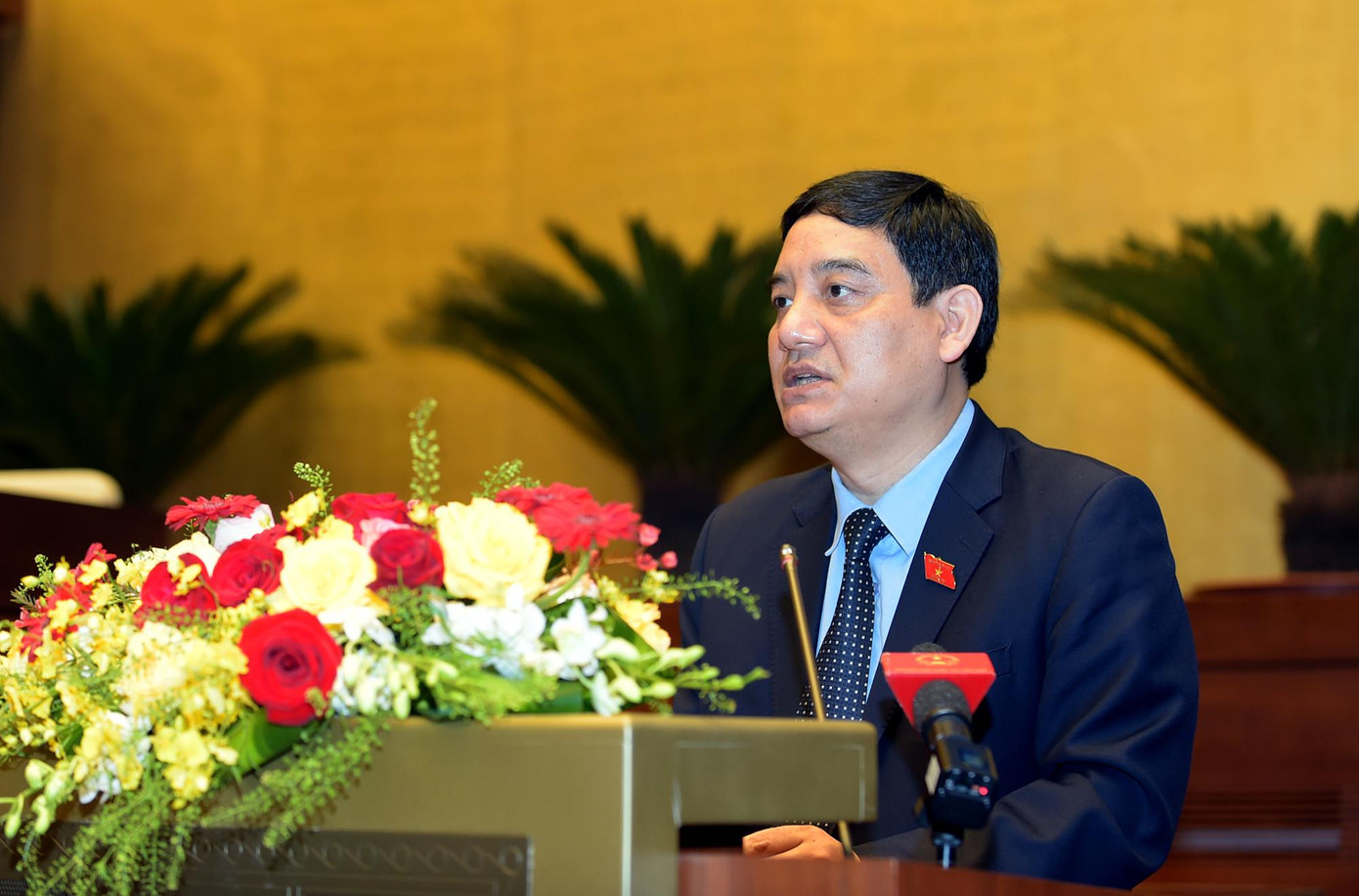 Chủ nhiệm Ủy ban Văn hóa, Giáo dục của Quốc hội Nguyễn Đắc Vinh phát biểu tại Diễn đàn